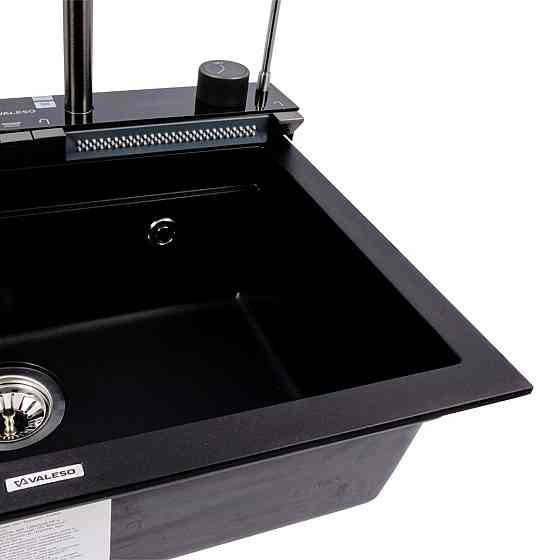 VALESO Гранітна мийка VALESO IRENA 6846 матова Чорна Коломыя