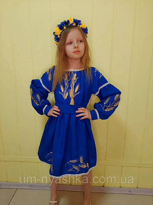 Дитяче вишите плаття з колосками Кривий Ріг - фото 2