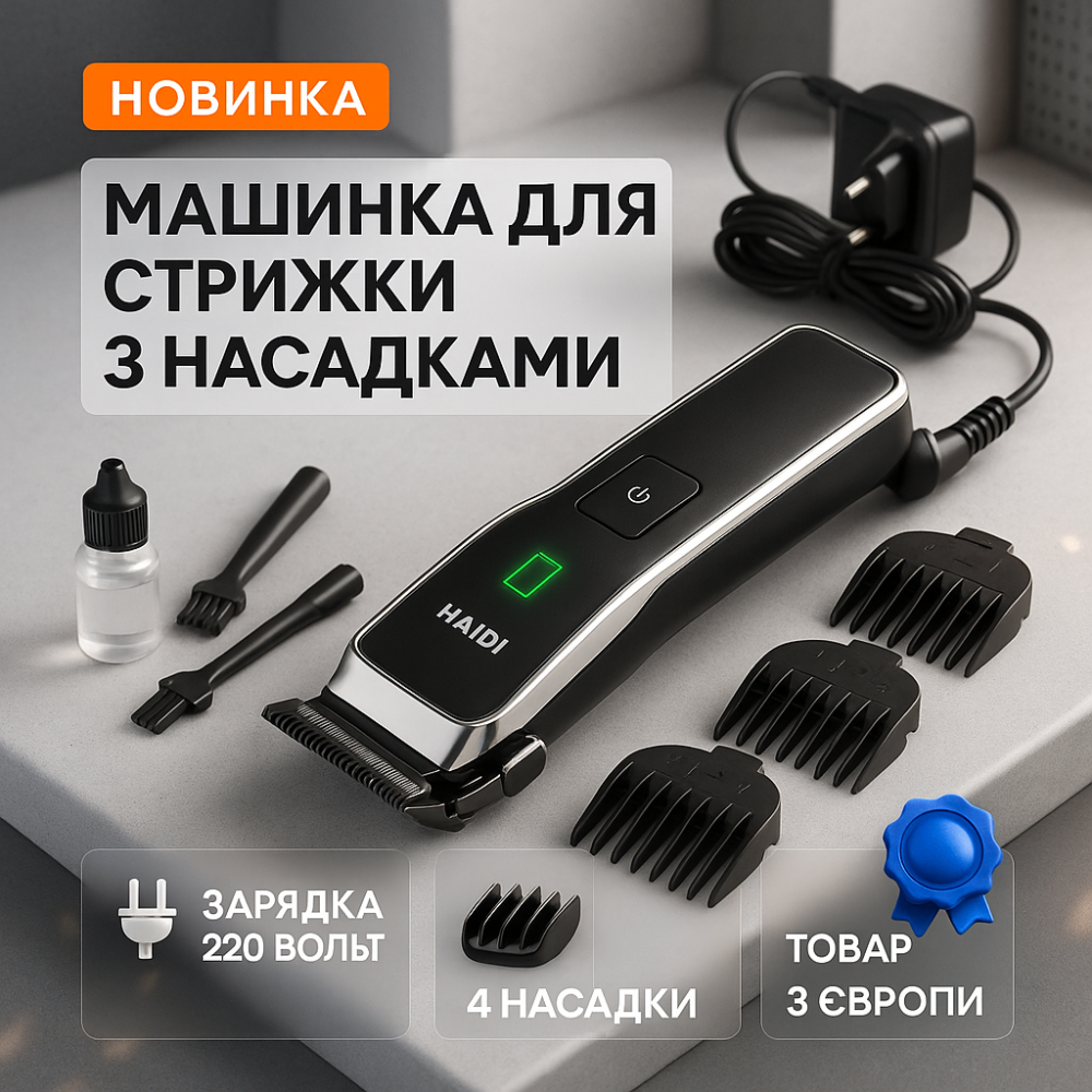 Набор для стрижки волос на аккумуляторе Magio, Электрическая машинка для стрижки мощная FJ-73 Львов - изображение 17