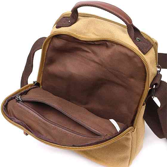 Чоловіча сумка листоноша на плече із щільного текстилю (Vintage) Київ