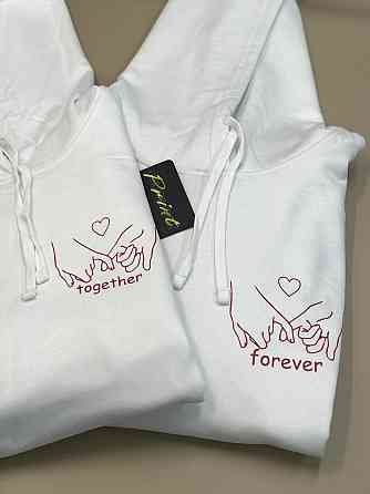 Парные теплые толстовки для влюбленных TOGETHER  FOREVER Черновцы