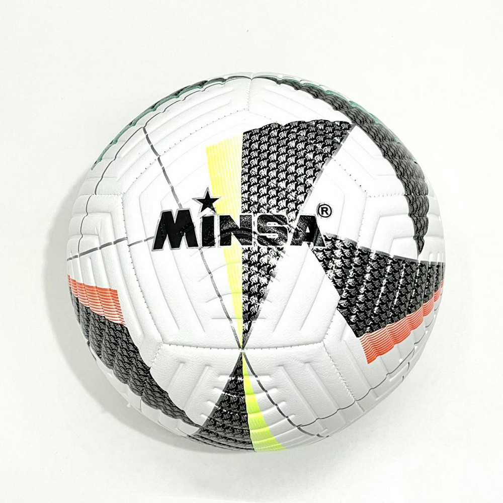 М'яч футбольний розмір 5 400-420г TPE термопластичний еластомер Біло-сірий (MS 4295) Чернігів - фото 1