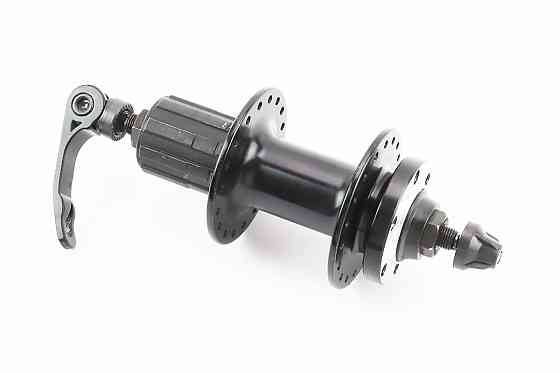 Втулка задня MTB алюмінієва 14Gx36H під касету 8-11зв, Disk-brake, 2 пром-підшипники 6200 2RS, кріпл. ексцентрик, чорна FB-A282В Київ