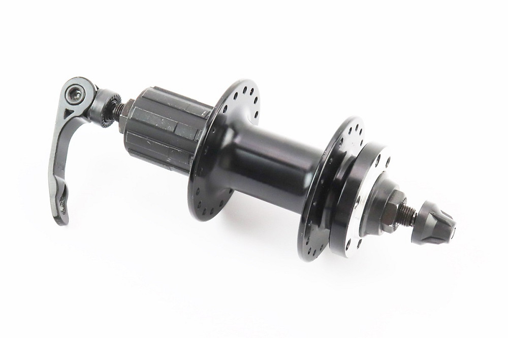 Втулка задня MTB алюмінієва 14Gx36H під касету 8-11зв, Disk-brake, 2 пром-підшипники 6200 2RS, кріпл. ексцентрик, чорна FB-A282В Київ - фото 2