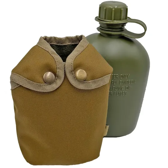 Фляга армійська 1л у чохлі Molle Піксель (фляга тактична польова індивідуальна) Поліестер, Койот Запоріжжя
