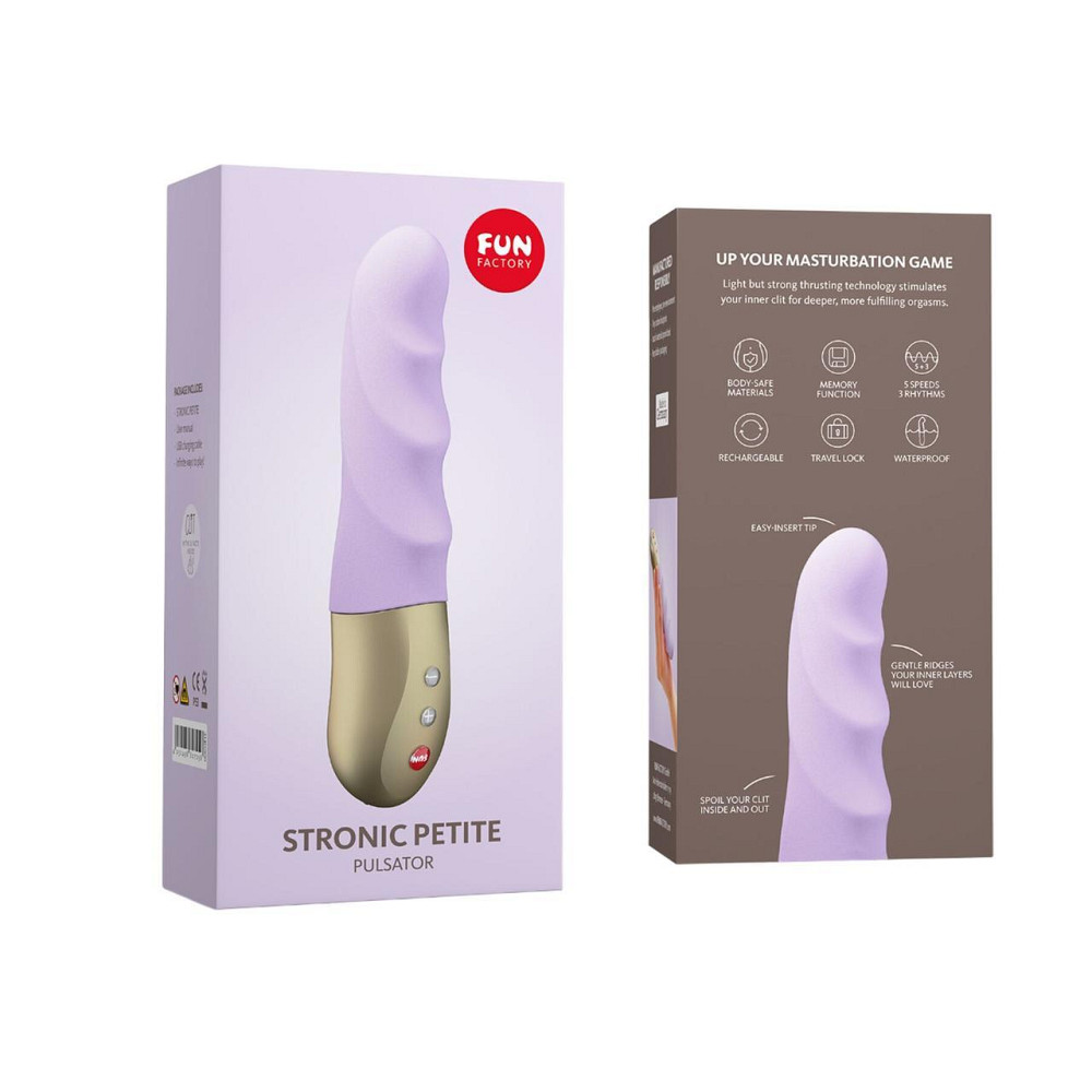 Мініпульсатор Fun Factory STRONIC PETITE pastel lilac, 8 режимів, підходить для початківців Sex Aura Київ - фото 8