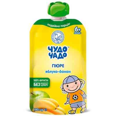 Дитяче пюре Чудо-Чадо Яблоко Банан 180 г (4820016254633) Вінниця