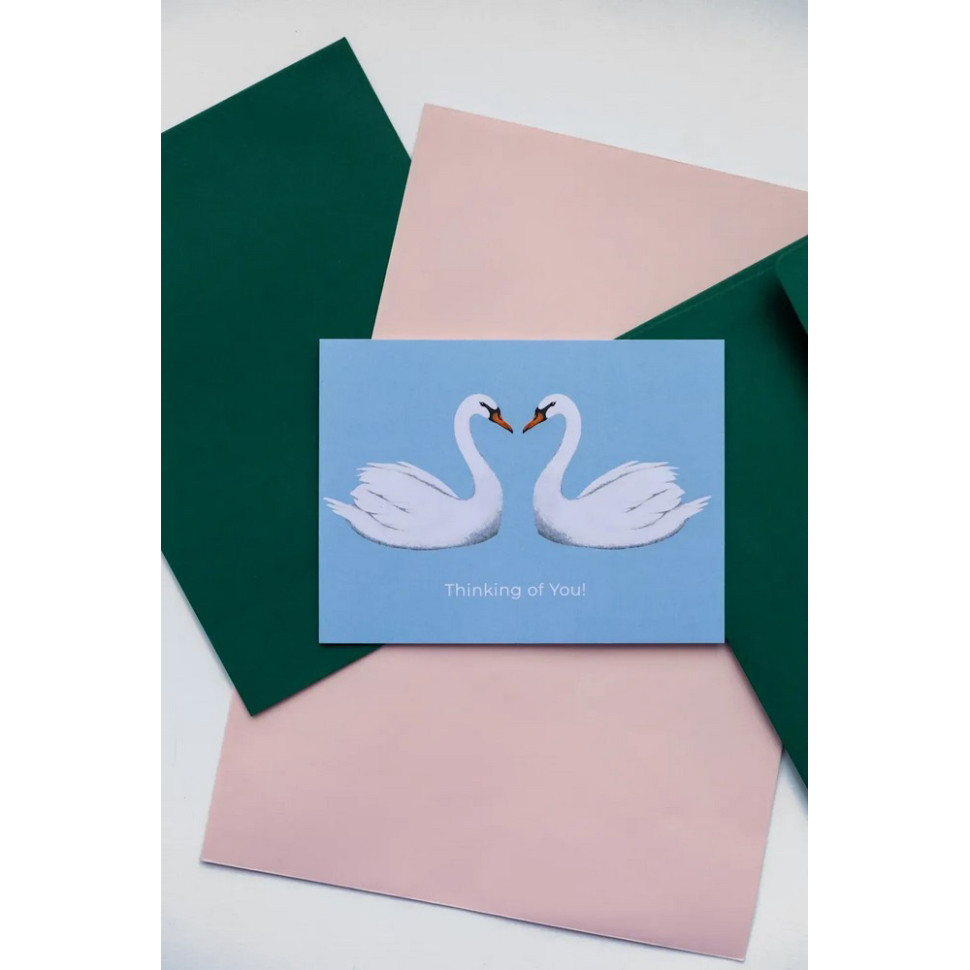 Открытка с конвертом Лебеди СS-GС-002 Винница - изображение 3