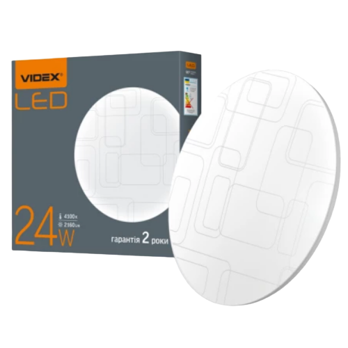 LED Світильник настінно-стельовий 24W 4100К 220V Прямокутники VL-CLR-244R Videx Житомир - изображение 1