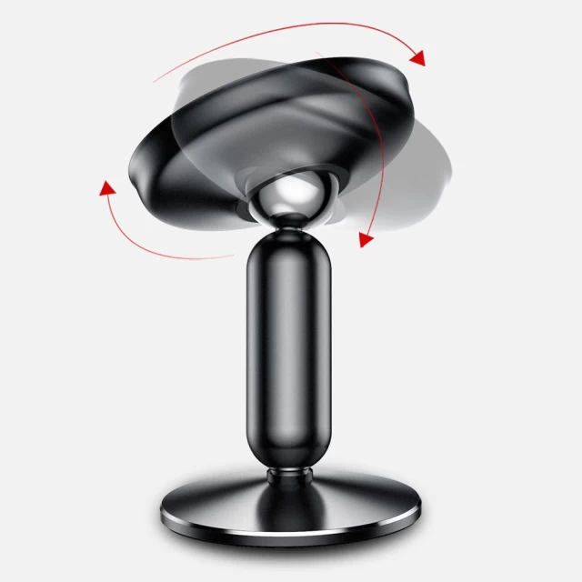 Автотримач для телефона Baseus Bullet On-board Magnetic Bracket Black Ковель - фото 9