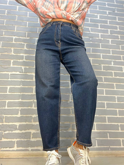 Джинси жіночі Replus 13134 MOM Cindy стрейчеві комфорт, темно-синій, 32, 32, 85 см, 120 см Київ - фото 2