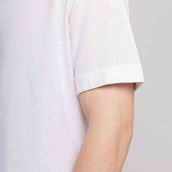 Чоловіча сорочка з коротким рукавом біла Pobedov Molodist' Київ