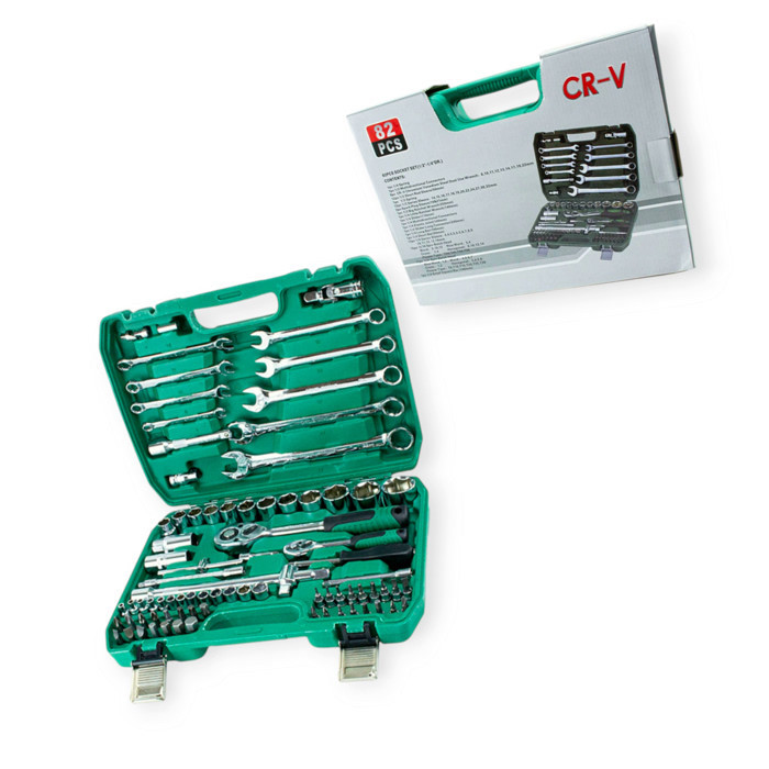 Набір інструменту 1/2", 1/4" 82 шт. Мукачево - фото 1