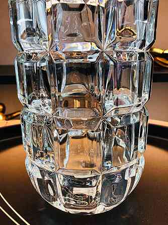 Ваза скляна Olens "Валенсія" 13,6*27,8 см прозоре товсте скло Київ