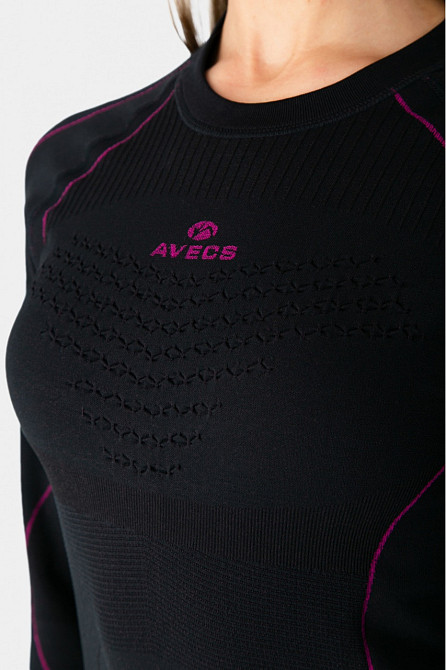 Термобілизна жіноча AVECS - 70513/1 Вишневе - фото 4