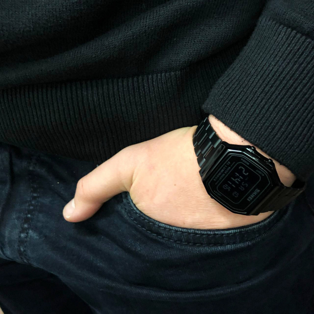 Часы квадратные Ретро SKMEI 1647BK, Часы old school, Часы спортивные армейские Ретро мужские DI-30 Львов - изображение 14