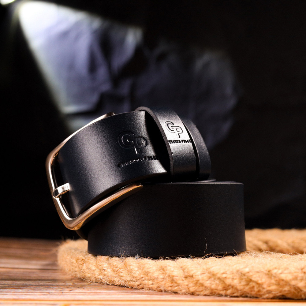 Превосходный ремень для мужчин из натуральной кожи Grande Pelle 21469 Синий Киев - изображение 10