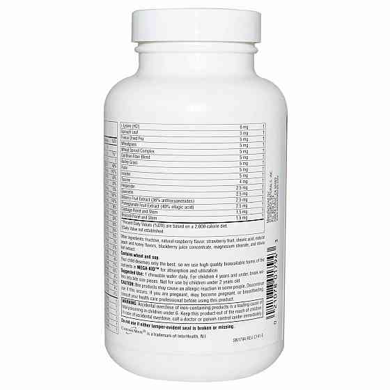 Вітаміни та мінерали для дітей Source Naturals Mega-Kid 60 жев таб ягоди Київ