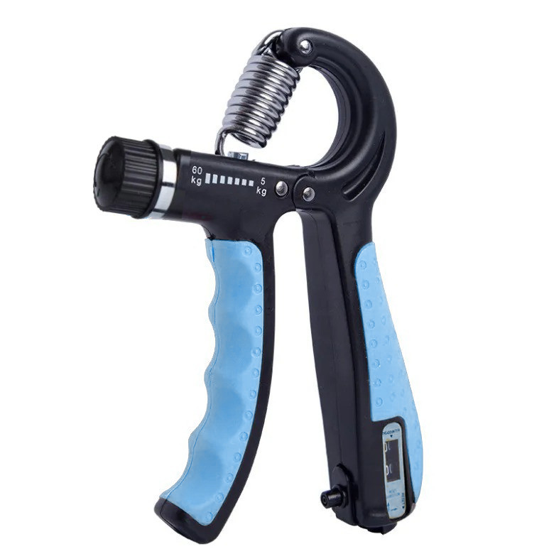 Еспандер кистьовий з лічильником PowerPlay PP-4402 з регульованим навантаженням 10-60 кг. Синій Київ - фото 1