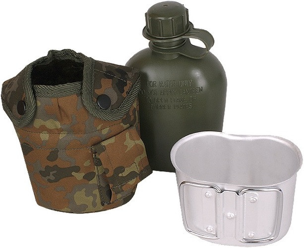 Армейская Фляга с подстаканником 0.8 литров в чехле Mil-Tec 