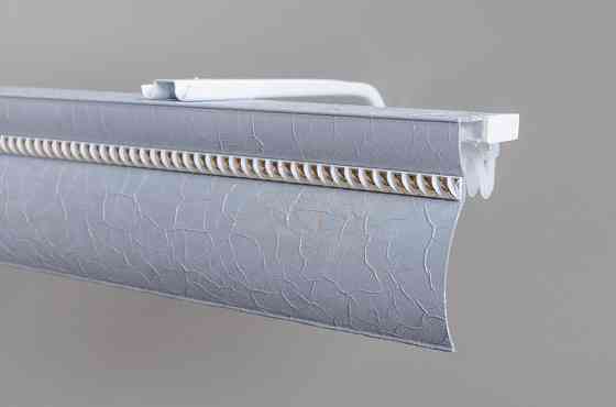 Алюмінієвий карниз БР-12 Сірий креш, молдинг на вибір 3 Бровари