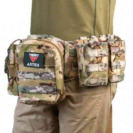 Разгрузочный пояс ARTEX цвет Мультикам | Разгрузка тактическая с подсумками Одесса