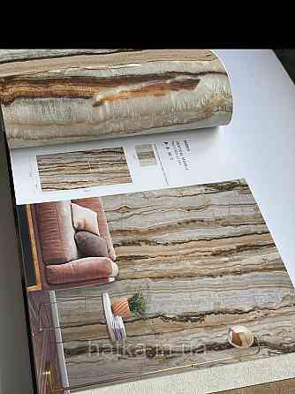 Обои виниловые Grandeco One roll one motif 1.59x2.8 панно мурал 3д абстракция под камень бирюзовые голубые Киев