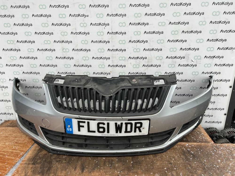 Бампер передній Skoda Fabia II 2010-2015 (універсал) Ковель - изображение 1