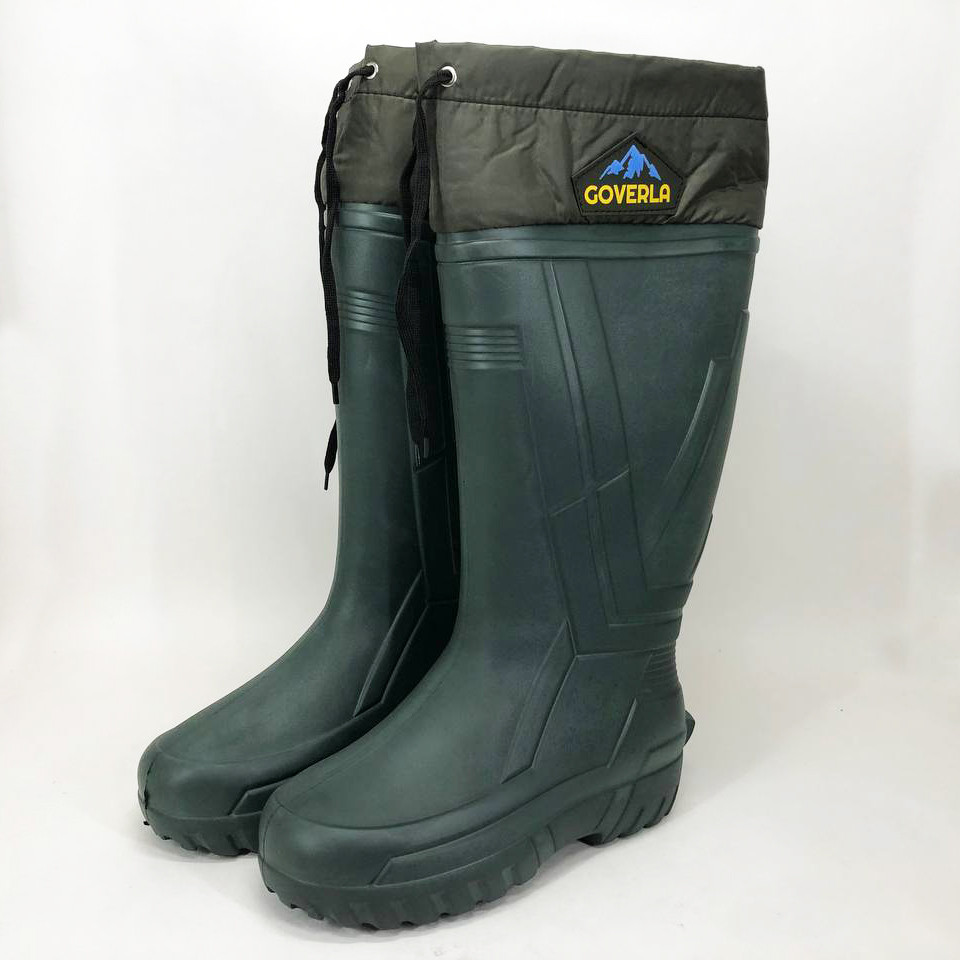 Резиновые сапоги для рыбалки 41р, Водонепроницаемые теплые резиновые сапоги Осенние WG-69 Львов - изображение 8