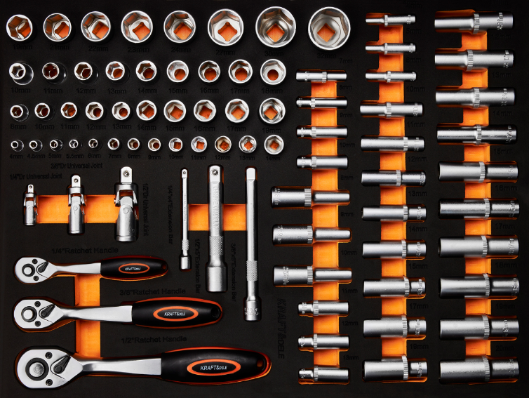Візок для інструментів 7 ящиків 258 елемент Kraft&Dele (Польща) Київ - фото 8