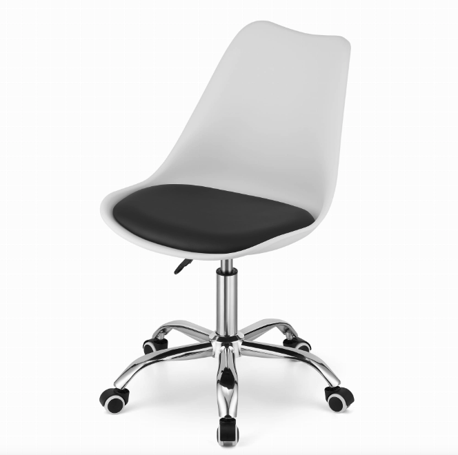 Офісне крісло Leobert Alba біло-чорний Київ - фото 5