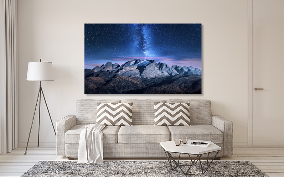 Картина полотно у вітальню / спальню    Місячне сяйво   MLP_202   ( 60х30см ) 40x80 см Київ - фото 2