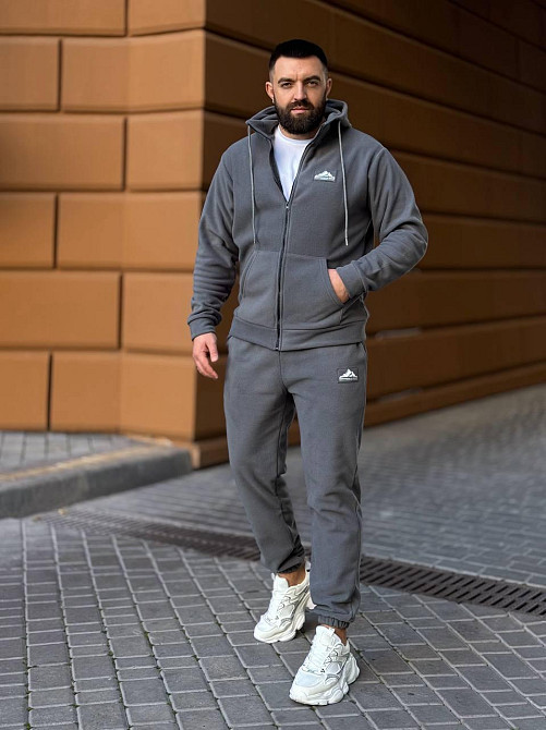 Мужской костюм из флис- полара XL-XXL, графіт Одеса - фото 7