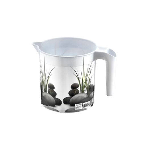 Ковш 1,4л з малюнком Каміння пластик ELIF Житомир - фото 1