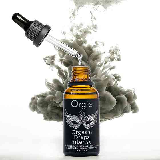 Збуджувальні краплі для клітора Orgie Orgasm Drops Intense, 30 мл, тепло-холод, смак яблука Sex Aura Київ