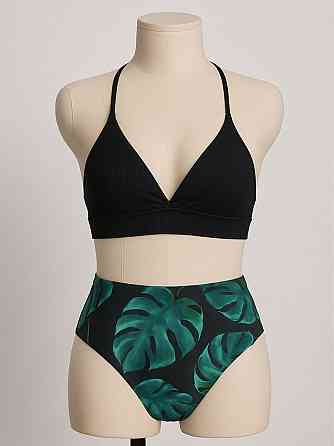 Купальник жіночий роздільний у рубчик з арнаментом M Харків