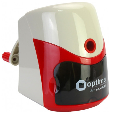 Точилка Optima Механическая для карандаша с автоматической подачей, красная (O40697) Винница - изображение 1