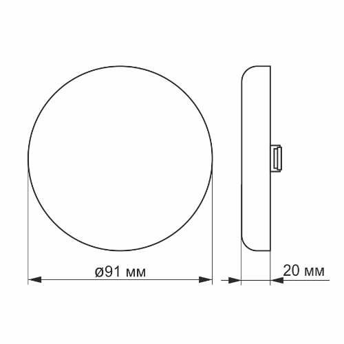 LED Світильник безрамковий круглий 9W 4100К 220V VL-DLFR-094 Videx Житомир - изображение 2