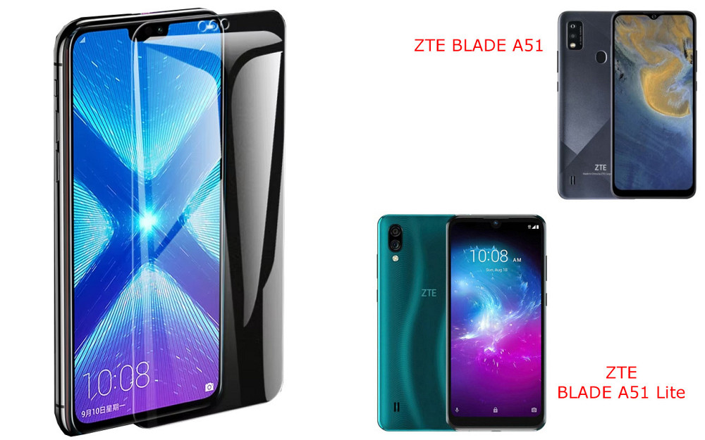 Захисне скло NeoGlass для ZTE BLADE A51, BLADE A51 Lite – надпрозоре та стійке Київ - фото 2
