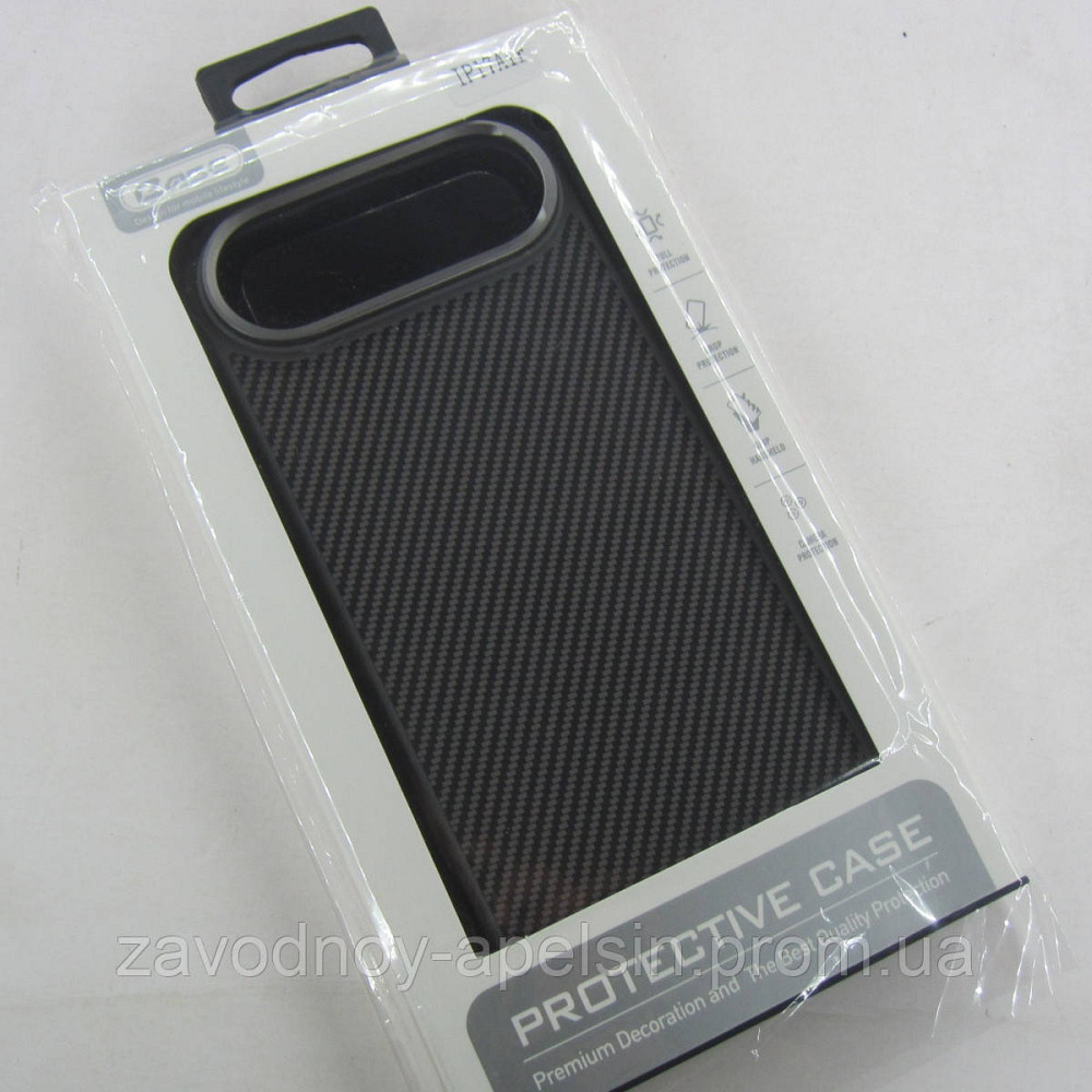 Iphone 17 Air Захисний чохол Kevlar style (сірий карбон) Одеса - фото 3
