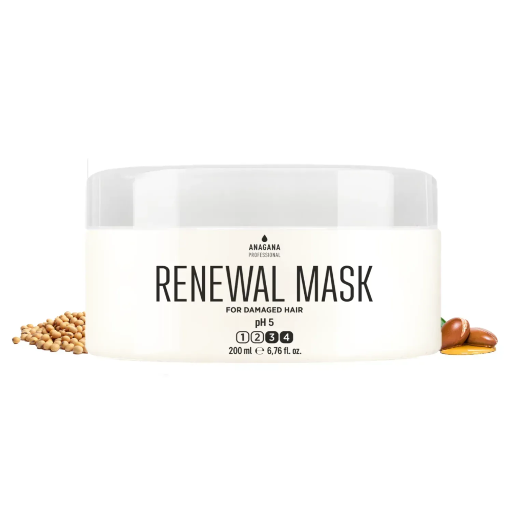 Маска Відновлення для пошкодженого ламкого волосся RENEWAL MASK ANAGANA 200 мл Київ - фото 1