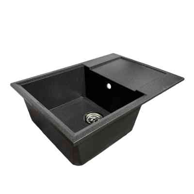 Мойка кухонная Adamant Horizon Medium графіт + змішувач та дозатор (4824296104513) Винница