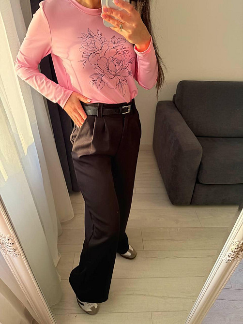 Жіночі класичні штани з ременем костюмка Одеса - фото 7