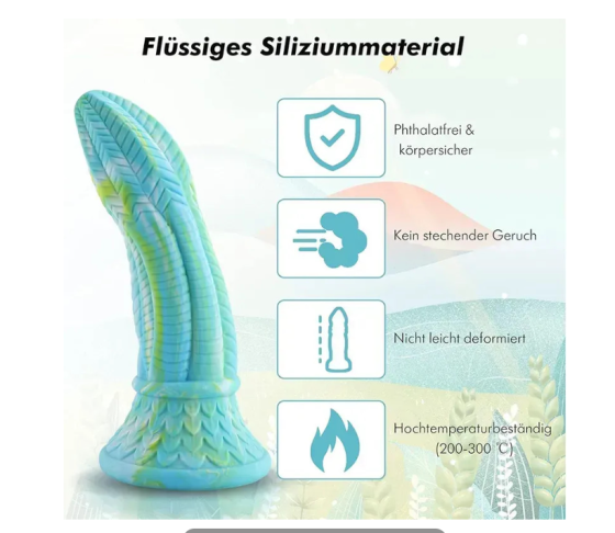 Великий силіконовий дилдо Bad Dragon Plume Sex Aura Київ