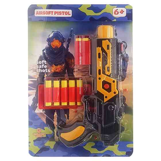 Детский игрушечный пистолет «М 65» 932GG(Yellow) стреляет мягкими поролоновыми пулями Винница