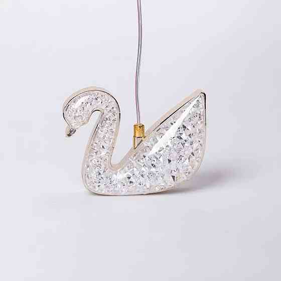 Гірлянда штора з фігурками Сваровскі 3 метри 6 ламп тепле жовте світло 6L3MSWA Коломия