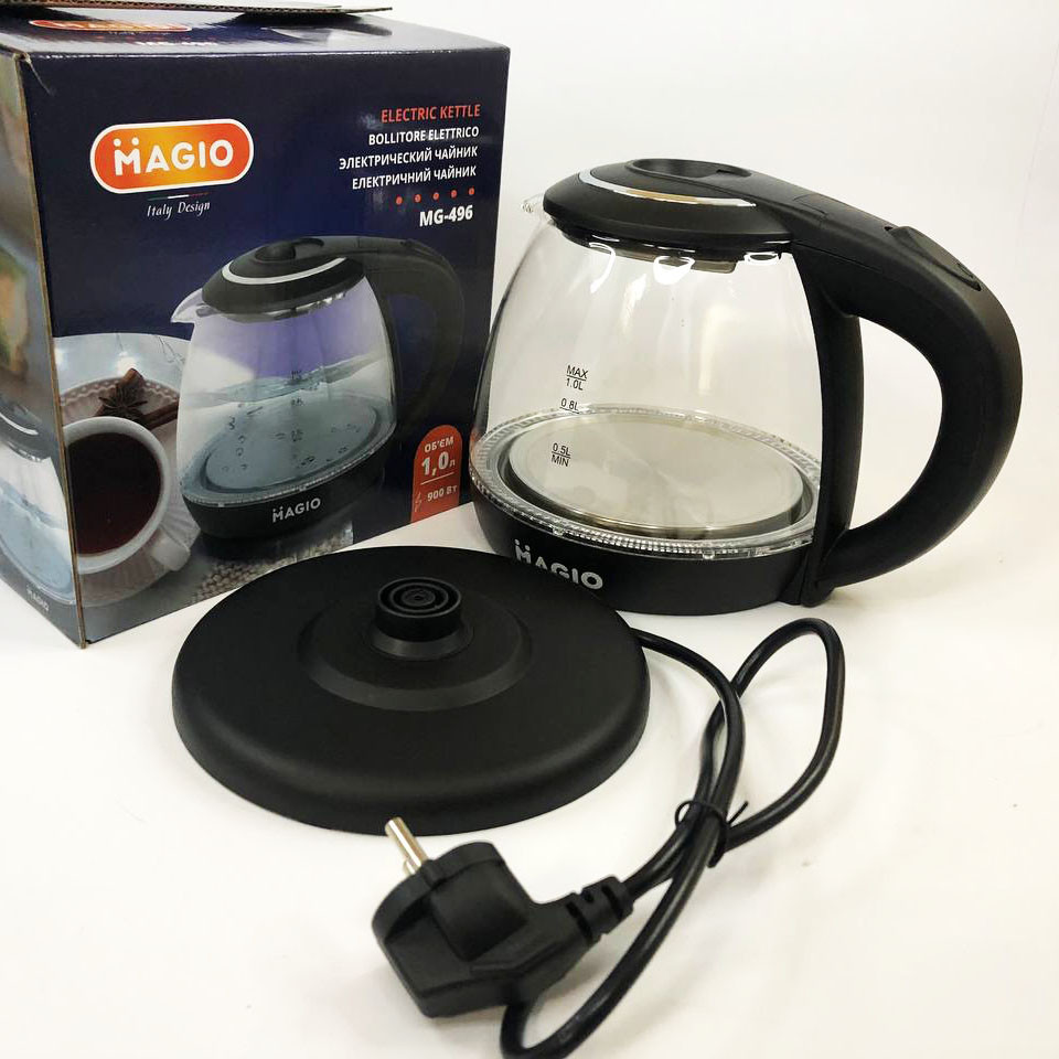 Чайник дисковий Magio МG-496 1 л 900 Вт, Чайник з функцією захисту від перегріву, Преміум електрочайник XI-91 Івано-Франківськ - фото 4