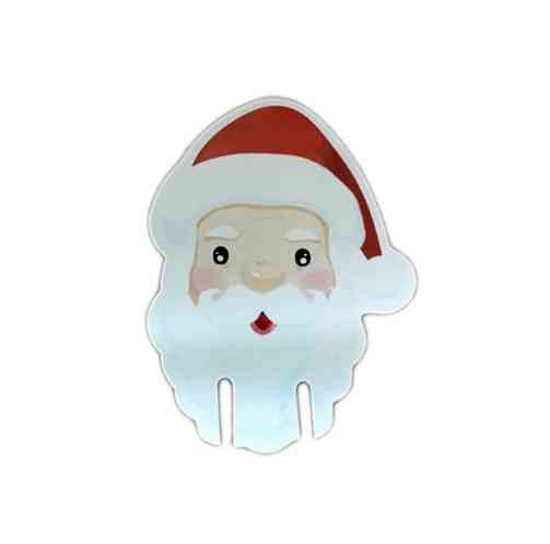 Рассадочные карточки на новый год Дед Мороз 10 штук 7 на 5 см красно-белый Киев