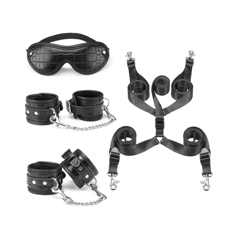 Набор для фиксации на кровати Liebe Seele Temptation Underbed Mattress Restraint Kit + маска Sex Aura Киев - изображение 1