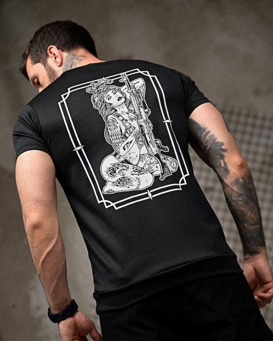Тактическая потоотводящая Футболка Girl 7.62 black   ПП7816 Одесса - изображение 4